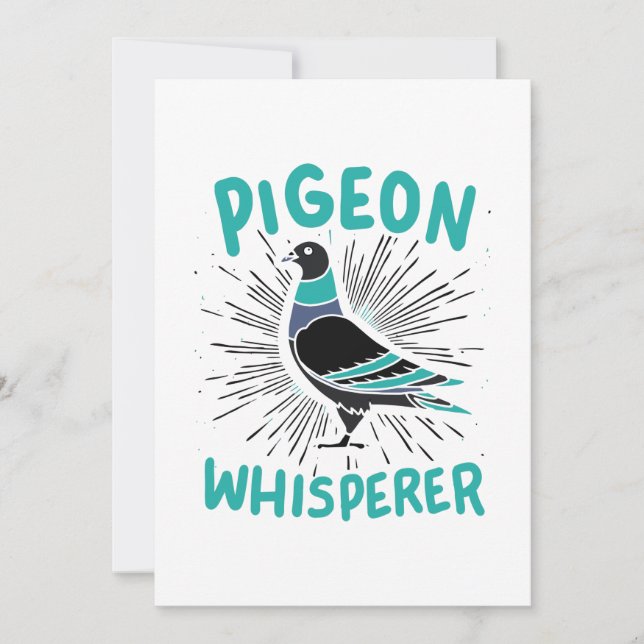 Pigeon Whisperer Invitation (Front)