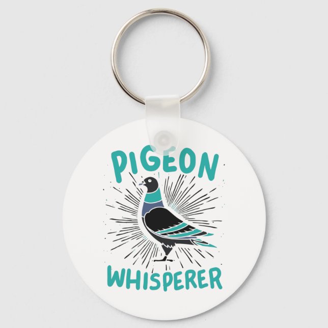 Pigeon Whisperer Key Ring (Front)