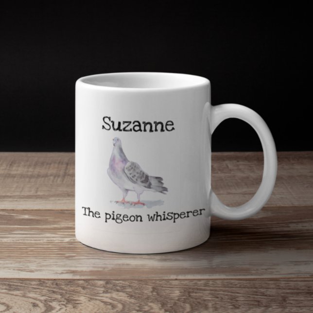 Pigeon Whisperer Name Personalised Bird Coffee Mug (Creator Uploaded)