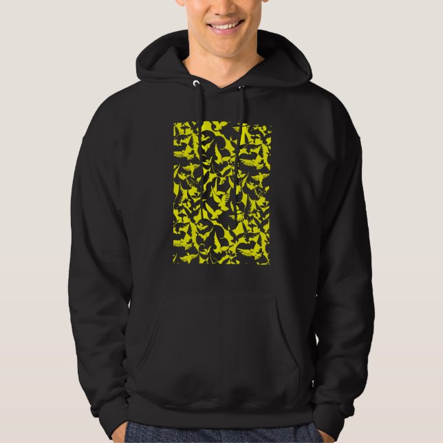 Pigeon Whisperer Trains Racing Or Fancy Pigeons Hoodie (Front)