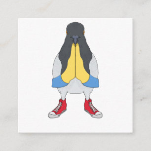 Pigeon with Shoes Enclosure Card