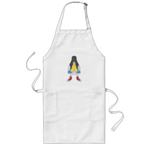 Pigeon with Shoes Long Apron