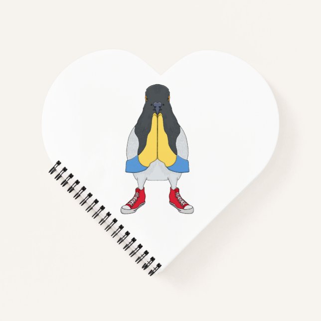 Pigeon with Shoes Notebook (Front)