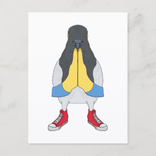 Pigeon with Shoes Postcard