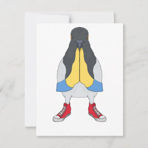 Pigeon with Shoes RSVP Card
