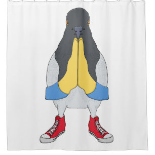 Pigeon with Shoes Shower Curtain