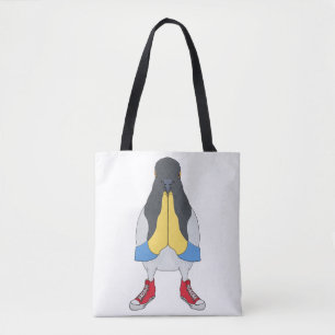 Pigeon with Shoes Tote Bag