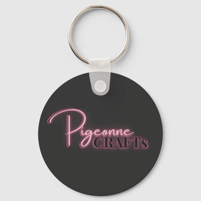 Pigeonne Crafts Logo– Keychain (Front)