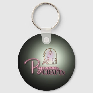 PigeonneCrafts Heartmade Button Key Ring