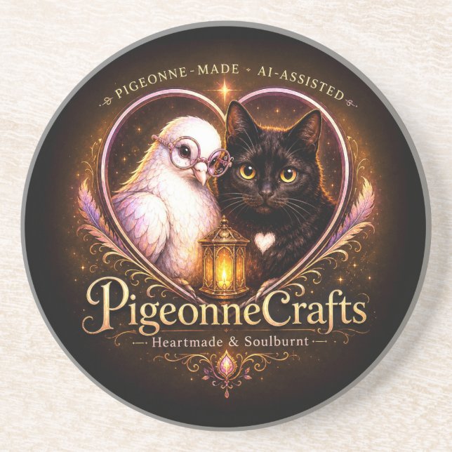 PigeonneCrafts Heartmade  Coaster (Front)