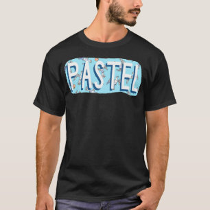 Pigeons And Peaches. Pattern In Blue And Pink. T-Shirt