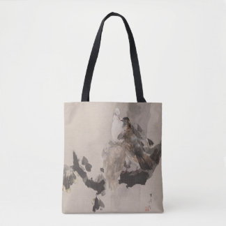 Pigeons in a Tree by Watanabe Seitei Tote Bag