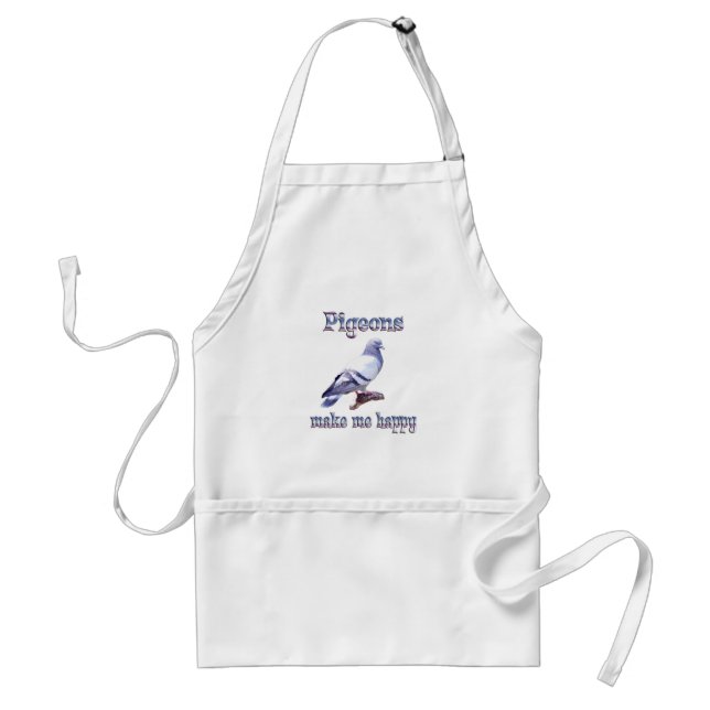 Pigeons Make Me Happy Standard Apron (Front)