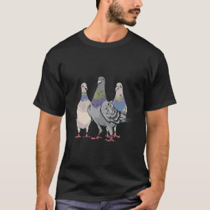 Pigeons Men's Bird Motif Women's Animals Bird T-Shirt