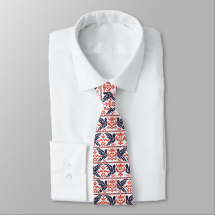 Pigeons pattern tie