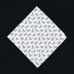 Pigeons Pet Bandanna<br><div class="desc">This design features a cute grey pigeon pattern.</div>