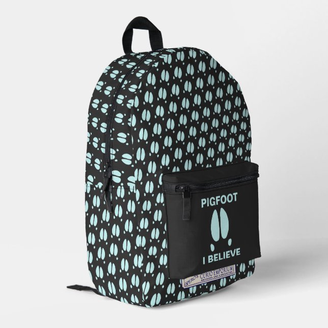 Pigfoot - Bring Home The Bacon Printed Backpack (Back Corner Left)