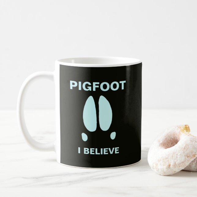 Pigfoot - I Believe Coffee Mug (With Donut)