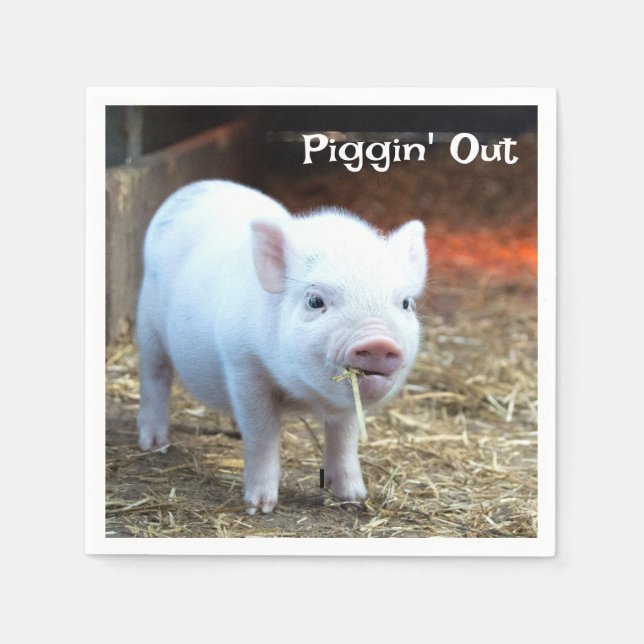 Piggin' Out Farm Life Napkin (Front)