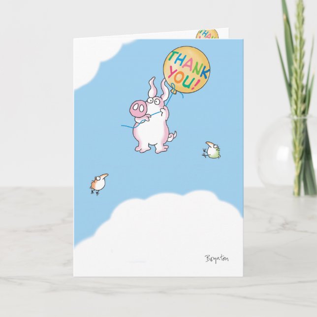 PIGGY ALOFT THANK YOU CARD (Front)