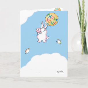 PIGGY ALOFT THANK YOU CARD