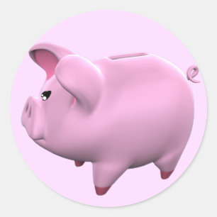 Piggy Bank Toon Sticker