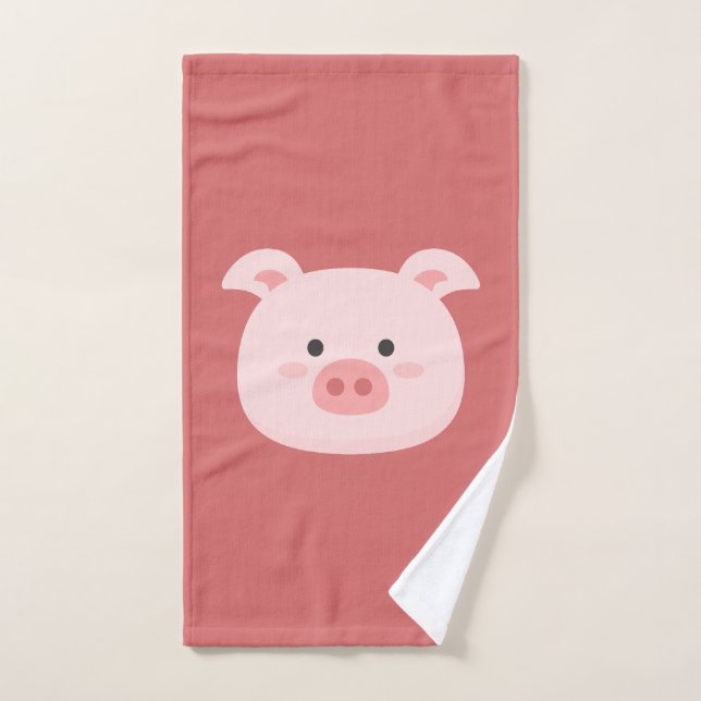 Piggy Birthday Kids Art Towel (Hand Towel)