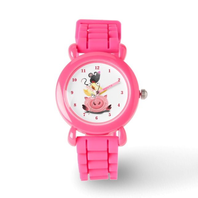 Piggy Chick and Mouse Friends Watch Fun (Front)