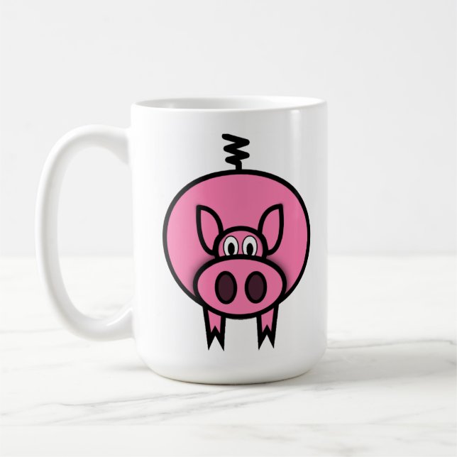 Piggy coffee mug 15oz (Left)