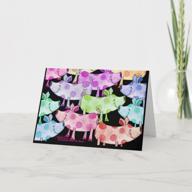 Piggy Collage Invitation (Front)