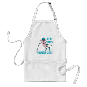 Piggy Enjoys Your Vegan Choice Standard Apron