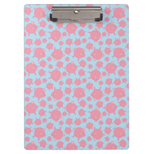 Piggy Explosion Clipboard (blue)