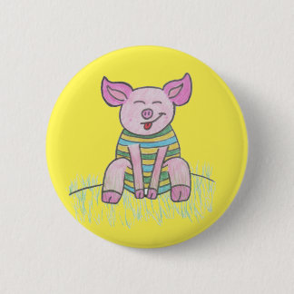 Piggy (Lil Piglet) Pin/ 6 Cm Round Badge