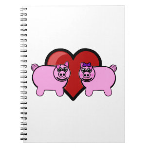 Piggy Love Notebook