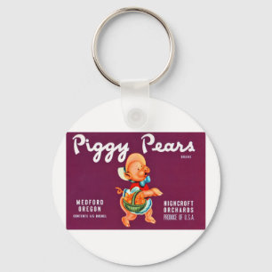 Piggy Pears Key Ring