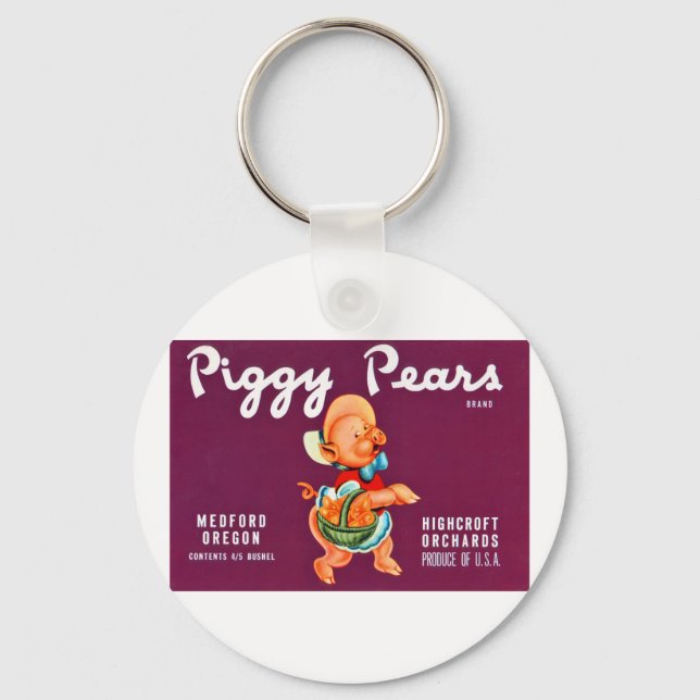 Piggy Pears Key Ring (Front)