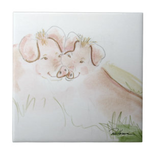 Piggy Piggy Ceramic Tile