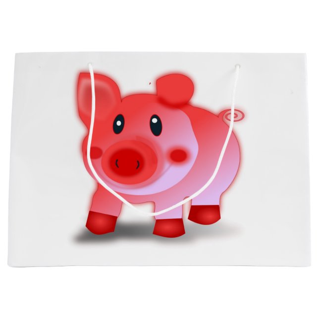 PIGGY PIGLET LARGE GIFT BAG (Front)