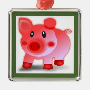 PIGGY PIGLET METAL ORNAMENT