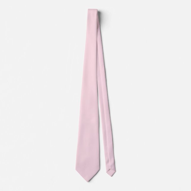 Piggy Pink Solid Colour Tie (Front)