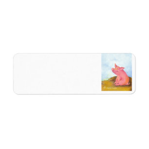 Piggy Pinkles / Return Address Avery Label
