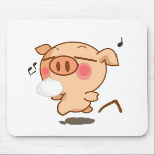 Piggy Pirouettes Mouse Pad