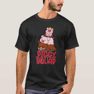 Piggy Squad  Pig For Boys T-Shirt