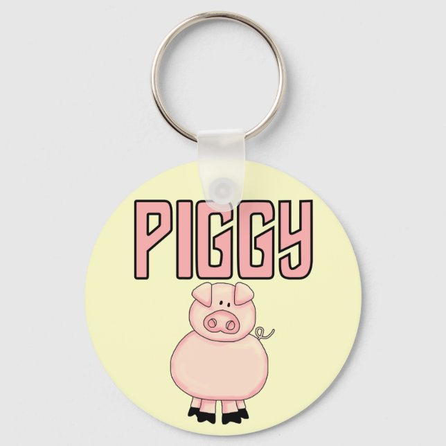 Piggy T-shirts and Gifts Key Ring (Front)