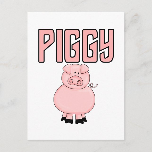 Piggy T-shirts and Gifts Postcard (Front)