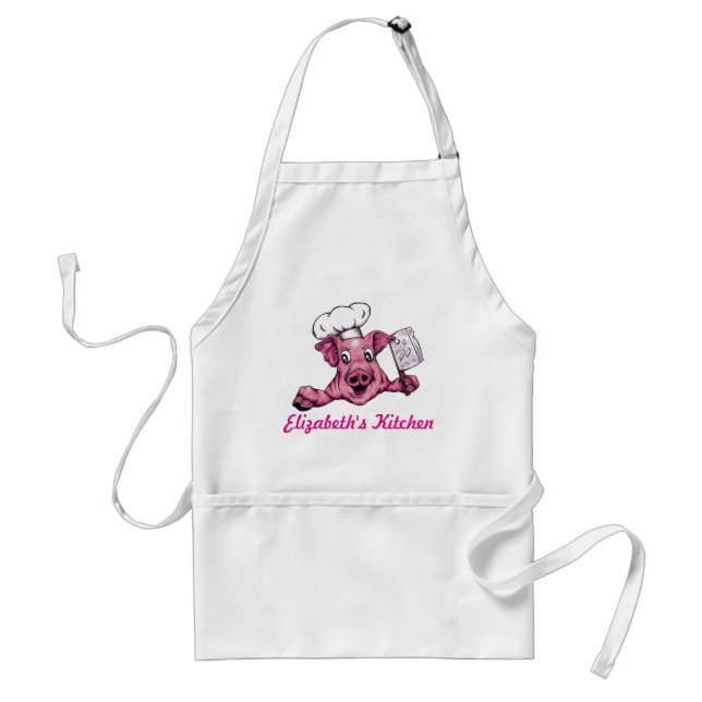 Piggy The Hamicidal Maniac Pig Funny Original Art Standard Apron (Front)