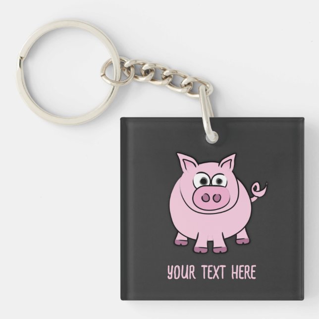 Piggy Throw  Key Ring (Front)