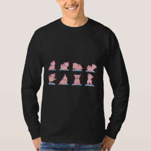 Piggy Yoga Pigs In Yoga Poses T-Shirt
