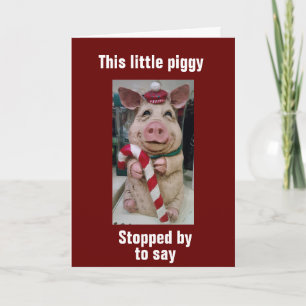 PIGGYS WISHES *THE BEST HOLIDAY SEASON* CARD
