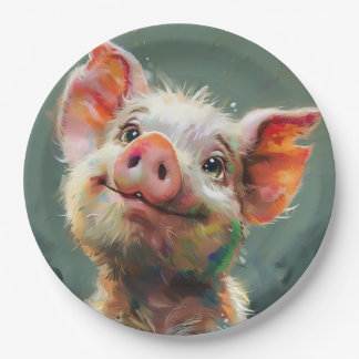 Piglet  paper plate